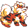 Arcanine front-facing sprite from Pokémon Yellow
