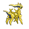 Arceus shiny back-facing sprite from Pokémon Black 2