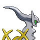 Arceus back-facing sprite from Pokémon SoulSilver