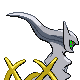 Arceus back-facing sprite from Pokémon Platinum