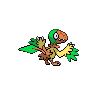 Archen shiny back-facing sprite from Pokémon Black 2