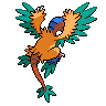 Archeops shiny back-facing sprite from Pokémon White 2