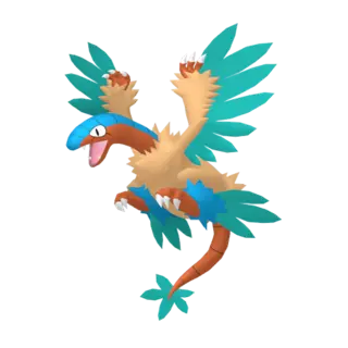 Archeops shiny front-facing sprite from Pokémon Sword