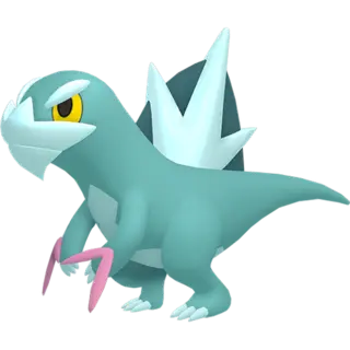 Arctibax shiny front-facing sprite from Mega Dimension