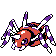 Ariados front-facing sprite from Pokémon Crystal