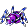 Ariados shiny front-facing sprite from Pokémon Crystal