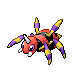 Ariados front-facing sprite from Pokémon Pearl