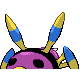 Ariados shiny back-facing sprite from Pokémon Pearl