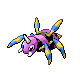 Ariados shiny front-facing sprite from Pokémon Pearl