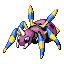 Ariados shiny front-facing sprite from Pokémon Emerald