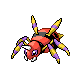 Ariados front-facing sprite from Pokémon SoulSilver