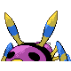 Ariados shiny back-facing sprite from Pokémon SoulSilver