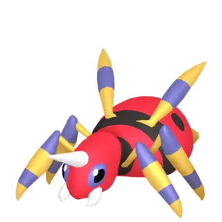 Ariados front-facing sprite from Pokémon Scarlet