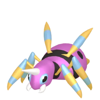 Ariados shiny front-facing sprite from Pokémon Scarlet