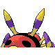 Ariados back-facing sprite from Pokémon Platinum