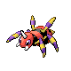 Ariados front-facing sprite from Pokémon Platinum