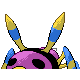 Ariados shiny back-facing sprite from Pokémon Platinum