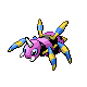 Ariados shiny front-facing sprite from Pokémon Platinum