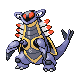 Armaldo front-facing sprite from Pokémon Pearl