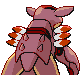 Armaldo shiny back-facing sprite from Pokémon Pearl