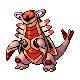 Armaldo shiny front-facing sprite from Pokémon Platinum