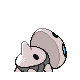 Aron back-facing sprite from Pokémon Pearl