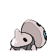 Aron back-facing sprite from Pokémon SoulSilver
