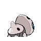 Aron back-facing sprite from Pokémon Platinum