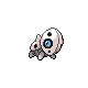 Aron front-facing sprite from Pokémon Platinum