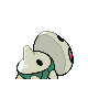 Aron shiny back-facing sprite from Pokémon Platinum