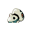 Aron shiny back-facing sprite from Pokémon Sapphire