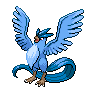 Articuno front-facing sprite from Pokémon White
