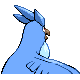 Articuno shiny back-facing sprite from Pokémon Diamond