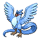 Articuno shiny front-facing sprite from Pokémon Diamond