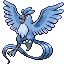 Articuno front-facing sprite from Pokémon FireRed