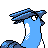 Articuno back-facing sprite from Pokémon Silver