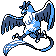 Articuno front-facing sprite from Pokémon Silver