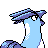 Articuno shiny back-facing sprite from Pokémon Silver