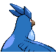 Articuno back-facing sprite from Pokémon SoulSilver