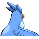 Articuno shiny back-facing sprite from Pokémon SoulSilver