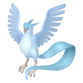 Articuno shiny front-facing sprite from Pokémon XD: Gale of Darkness