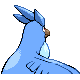Articuno shiny back-facing sprite from Pokémon Platinum