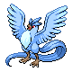 Articuno shiny front-facing sprite from Pokémon Platinum
