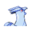 Articuno shiny back-facing sprite from Pokémon Sapphire