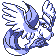 Articuno front-facing sprite from Pokémon Yellow