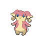 Audino front-facing sprite from Pokémon White 2