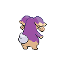 Audino shiny back-facing sprite from Pokémon White 2