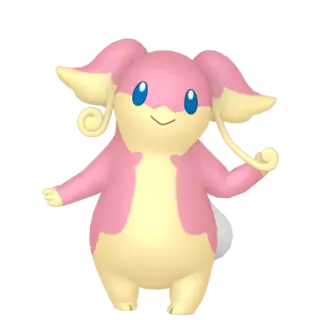 Audino front-facing sprite from Pokémon X