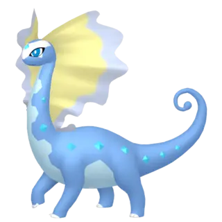 Aurorus front-facing sprite from Pokémon Shield