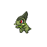 Axew front-facing sprite from Pokémon White 2